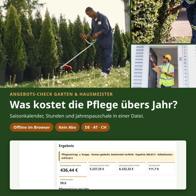 Angebots-Check Garten & Hausmeister